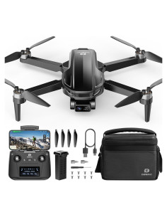 Dron DEERC 4K EIS con Gimbal de 2 Ejes y GPS - 243g