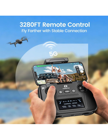 Dron DEERC 4K EIS con Gimbal de 2 Ejes y GPS - 243g