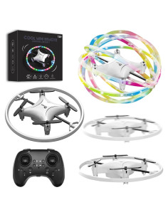 Dron Cuadricóptero ROUSKY BG022 con Control Remoto y LED