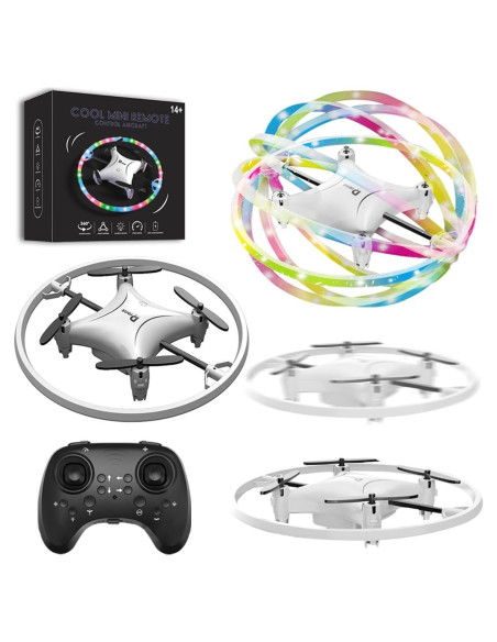 Dron Cuadricóptero ROUSKY BG022 con Control Remoto y LED