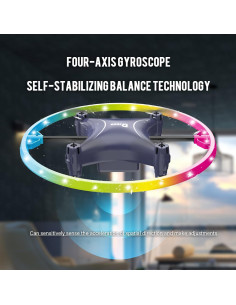 Dron Cuadricóptero ROUSKY BG022 con Control Remoto y LED 2