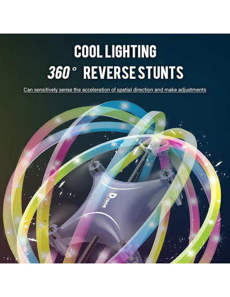 Dron Cuadricóptero ROUSKY BG022 con Control Remoto y LED