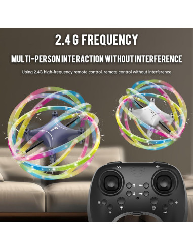 Dron Cuadricóptero ROUSKY BG022 con Control Remoto y LED