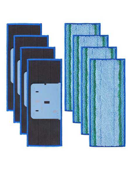 8 Almohadillas de Mopa Microfibra Boao para iRobot Braava Jet M6