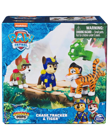 Figuras de Acción PAW Patrol Jungle Pups Chase y Tracker Figuras de Acción PAW Patrol Jungle Pups Chase y Tracker