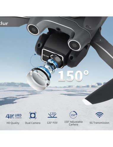 Drone GPS 4K Awaiymi Plegable con 2 Baterías y Cámara