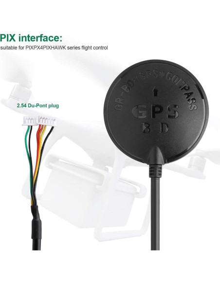 Módulo GPS BDS U-BLOX M8030 KT para Control de Vuelo APM