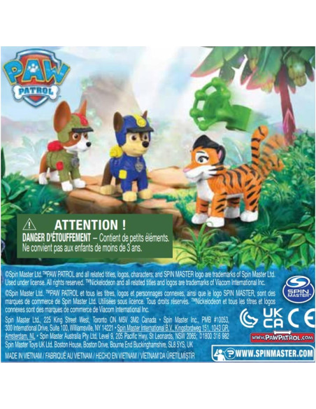 Figuras de Acción PAW Patrol Jungle Pups Chase y Tracker Figuras de Acción PAW Patrol Jungle Pups Chase y Tracker