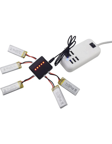 Baterías de Litio 5PCS 3.7V 600mAh Fytoo para Drones SYMA
