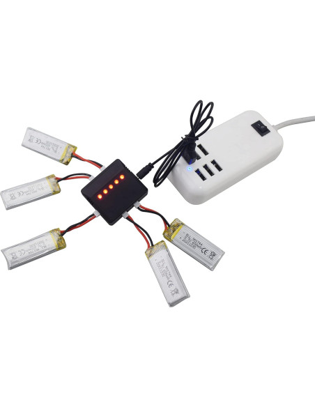 Baterías de Litio 5PCS 3.7V 600mAh Fytoo para Drones SYMA