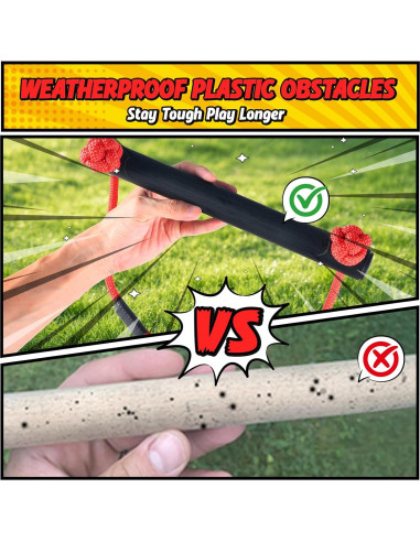 Curso de Obstáculos Ninja Hapfan para Niños 15.24m al Aire Libre