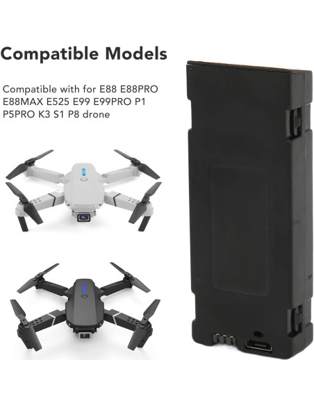 Batería de Drone RC FOSA 3.7V 1800mAh para E88 E88PRO E99