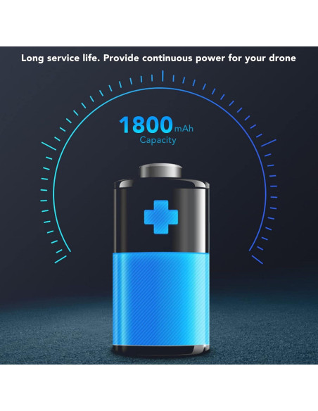 Batería de Drone RC FOSA 3.7V 1800mAh para E88 E88PRO E99