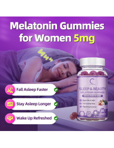 Gominolas de Melatonina GPGP GreenPeople 5mg con Ashwagandha 2