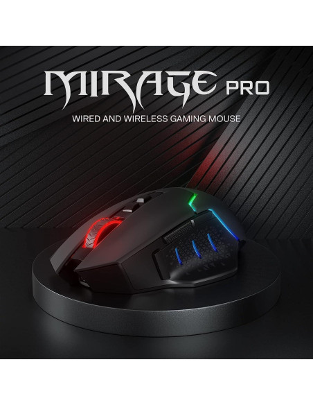 Redragon M690 PRO Ratón Gaming Inalámbrico 8000 DPI Rosa Redragon M690 PRO Ratón Gaming Inalámbrico 8000 DPI Rosa