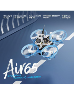 Drone BETAFPV Air65 Whoop Brushless 1S 65mm con Cámara FPV 2