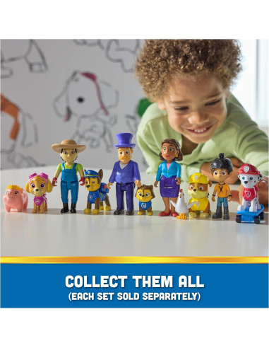 Figuras de Paw Patrol Skye, Farmer Yumi y Cerdito - Juguetes