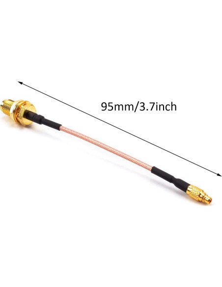 Adaptador de Antena FPV FPVKing MMCX a SMA Femenino 95mm