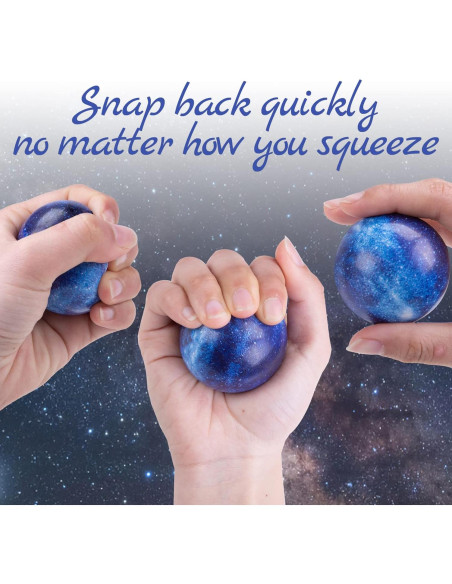 Pelotas Antiestrés LovesTown 12PCS Galácticas 5.08cm