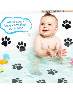 Calcomanías Antideslizantes Mudder 20 Pcs Huellas para Baño 2