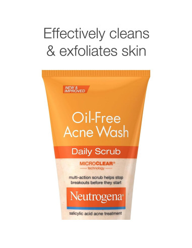 Limpiador Facial Neutrogena 124 ml Sin Aceite para Acné 2% Ácido Salicílico