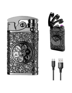 Encendedor Eléctrico Recargable YOZWOO Doble Arco a Prueba de Viento