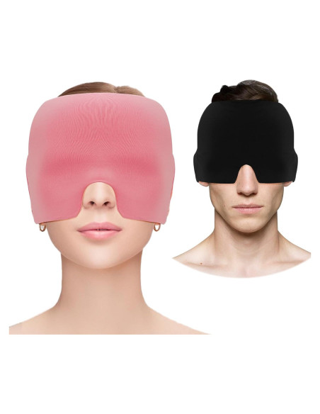 Gorro de Gel Enfriador FDBTL para Alivio de Migraña - Negro