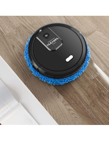 Robot Aspiradora y Mopa Xianikoho 25cm Negro 2 en 1 Inteligente