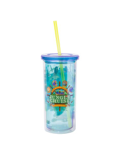 Vaso Frío Alto Silver Buffalo Jungle Cruise 590ml con Tapa