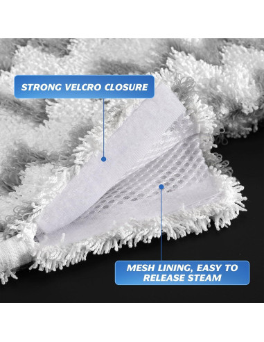 Almohadillas de Mopa a Vapor Tidy Monster 3 Piezas Microfibra