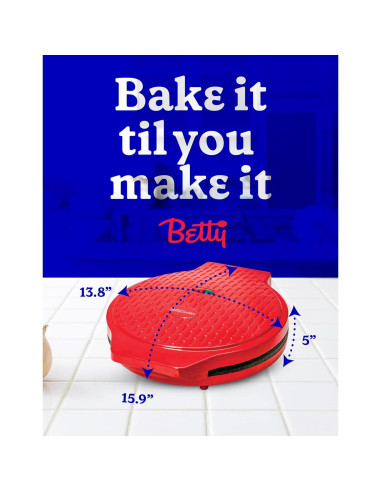 Máquina de Pizza de Encimera Betty Crocker BC-2958CR 1440W