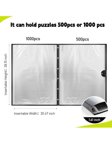 Carpeta de Almacenamiento de Rompecabezas ALL4JIG 20 Piezas