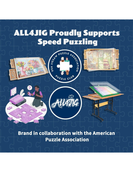 Carpeta de Almacenamiento de Rompecabezas ALL4JIG 20 Piezas