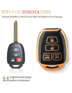 Funda de Llave OFFCURVE para Toyota Corolla y Camry 2014-2019 2