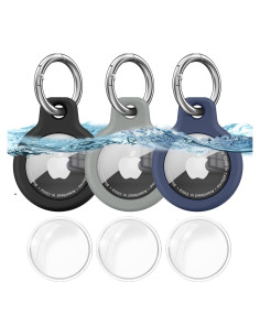 Funda Vanjua para Apple AirTag - Paquete de 3 Silicona Antiarañazos