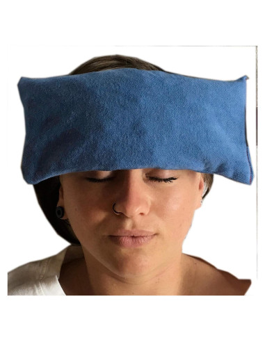 Almohadilla térmica para ojos Hot Cherry - Mezclilla azul, 25.3x10.2cm