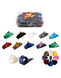 Puas de Pulgar SUNLP con Estuche - 12 Piezas + 8 Piezas 0.46mm