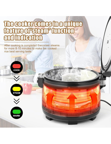 Cocedor de Arroz Eléctrico Oshenic 15L 1350W para Restaurante