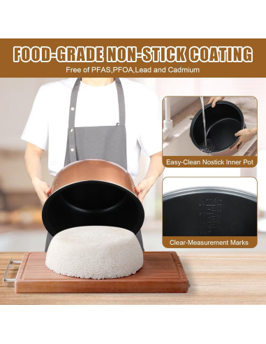 Cocedor de Arroz Eléctrico Oshenic 15L 1350W para Restaurante