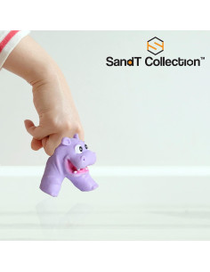 Paquete de 4 títeres de dedo de animales de la jungla 2