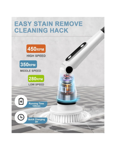 Cepillo Eléctrico Giratorio IEZFIX X03 Turbo 3 Velocidades