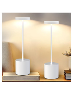 Lámpara de Mesa Recargable AUDLES - 2 Unidades LED Táctil 5000mAh