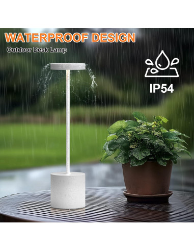 Lámpara de Mesa Recargable AUDLES - 2 Unidades LED Táctil 5000mAh