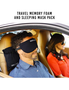 Almohada de Viaje GOSLEEP con Máscara de Sueño - Espuma Viscoelástica 2