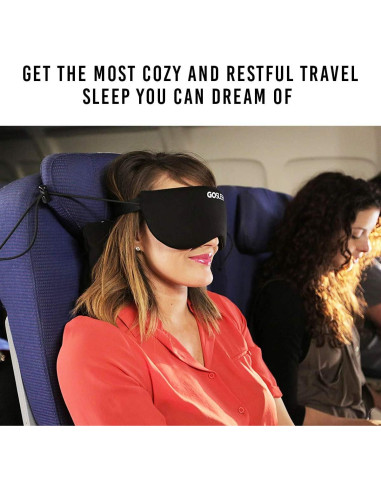 Almohada de Viaje GOSLEEP con Máscara de Sueño - Espuma Viscoelástica