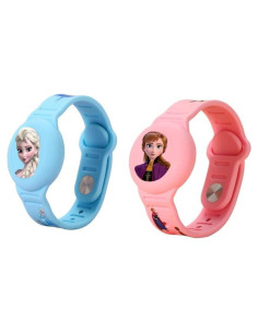 2 Pack Pulsera de Silicona Impermeable para AirTag Niños Princesa