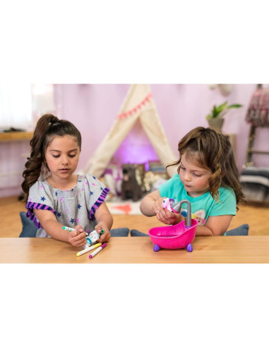 Crayola Scribble Scrubbie Mascotas 2 Piezas, Perro y Gato