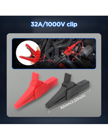 Kit de Cables de Prueba de Multímetro AUTOOL 48PCS 32A/1000V