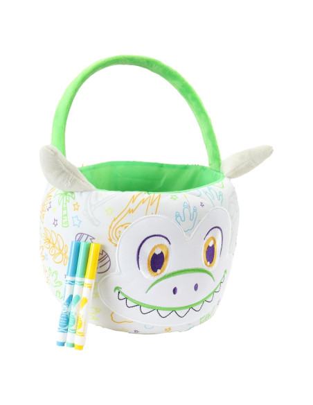 Cesta de Pascua Crayola Dinosaurio Verde + 3 Marcadores