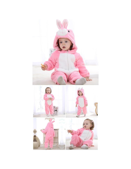 Disfraz de Conejo Rosa CuteOn para Bebé 3-6 Meses Disfraz de Conejo Rosa CuteOn para Bebé 3-6 Meses